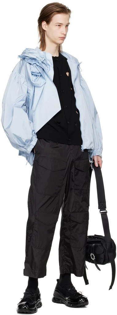 Simone Rocha Black Love Heart Cardigan 4