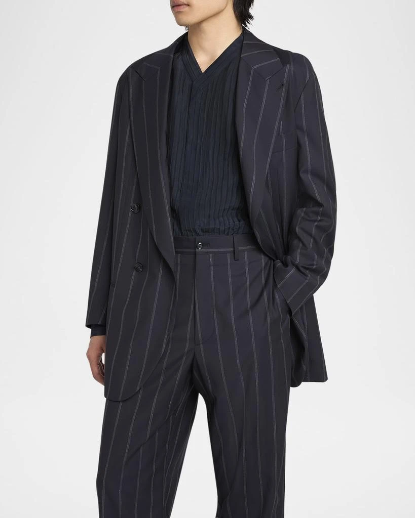 Giorgio Armani Men's Heritage Pinstripe Oversized Suit 5
