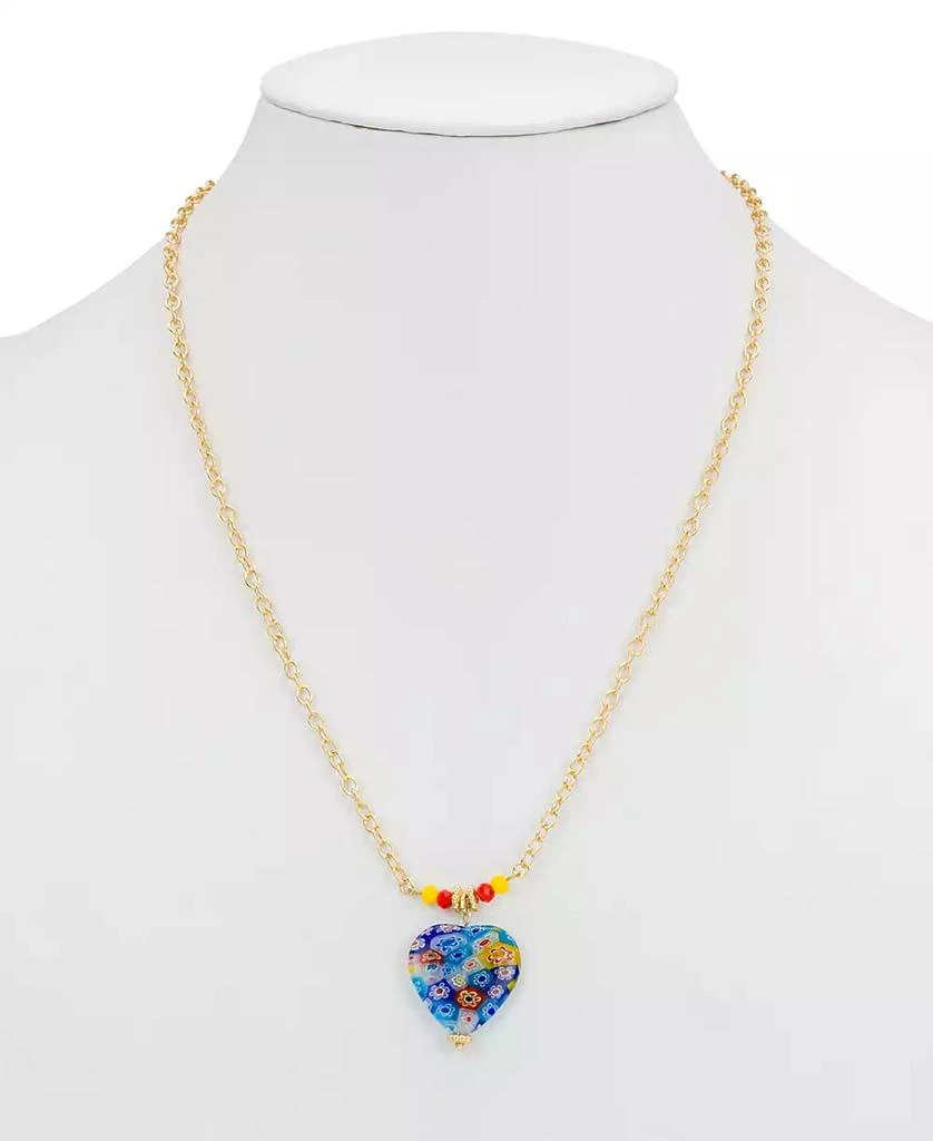 Patricia Nash Gold-Tone 2-Pc. Set Beaded & Heart Pendant Convertible Layered Necklace, 19" + 3" extender 4