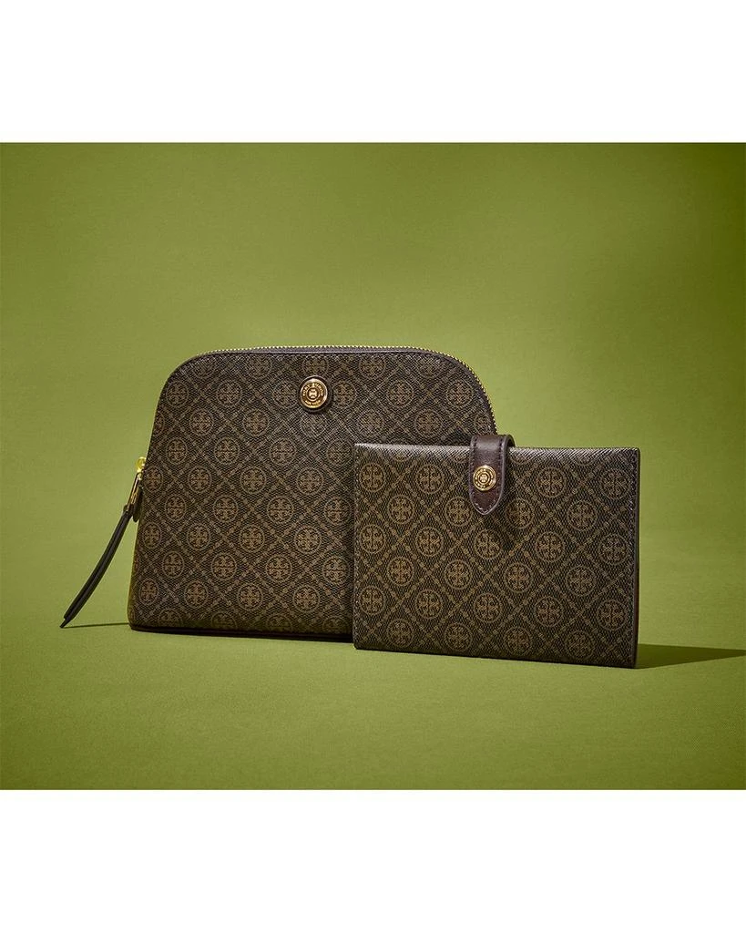 Tory Burch T Monogram Coated Canvas Cosmetic Case 4