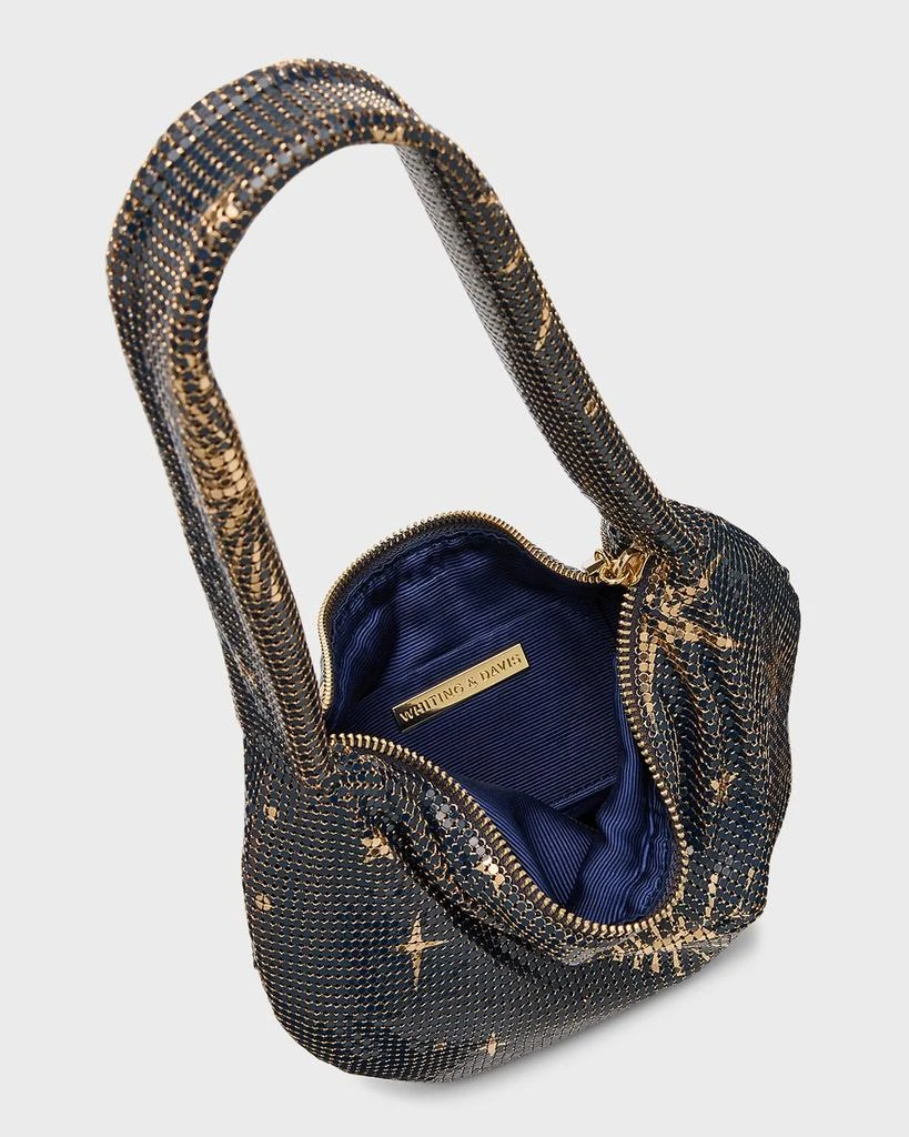 Whiting & Davis Diana Star-Print Hobo bag 4