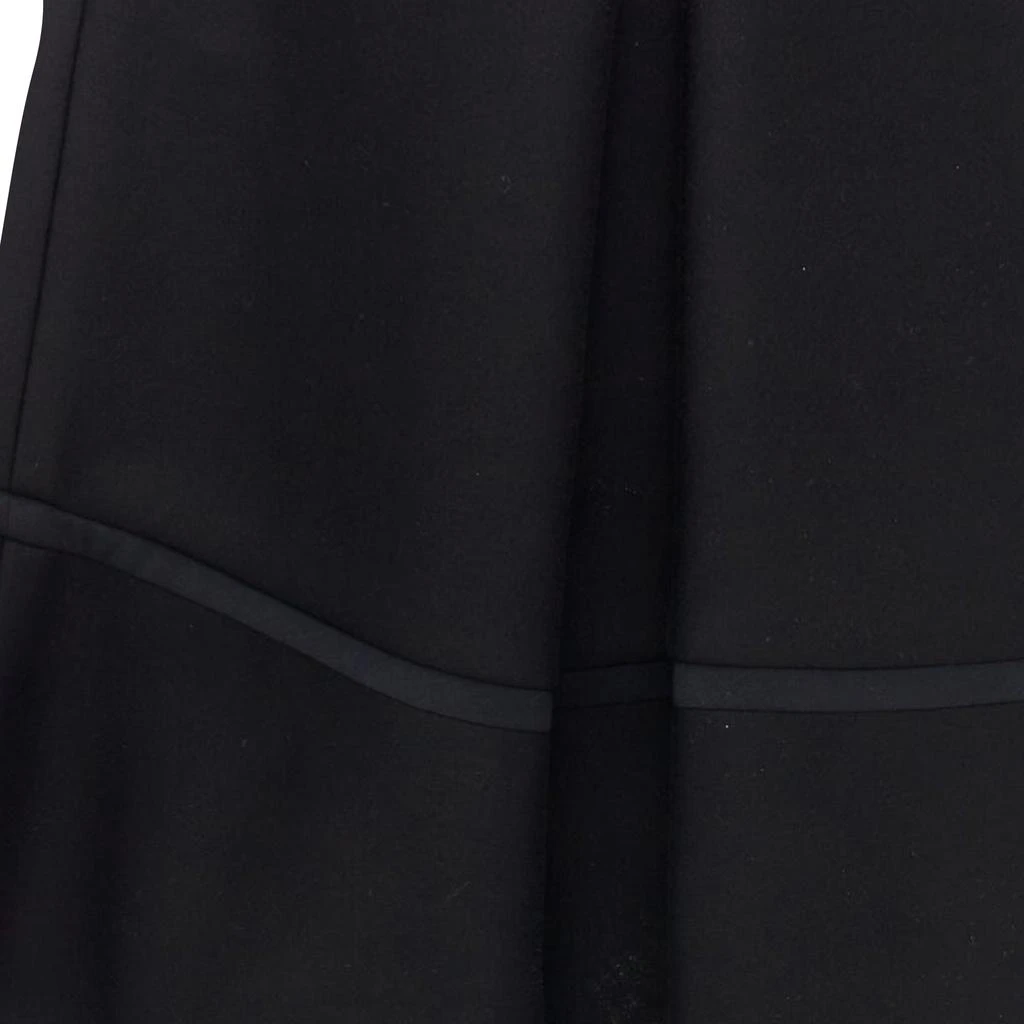 Donna Karan Scuba Pleated Tulle Mesh Trim A-Line Skirt 2