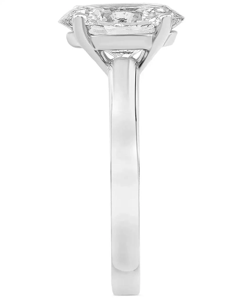 Badgley Mischka Certified Lab Grown Diamond Oval Solitaire Engagement Ring (4 ct. t.w.) in 14k Gold 3