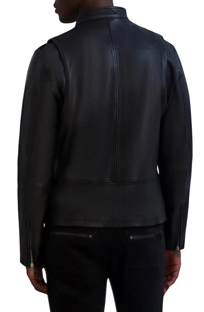 Karl Lagerfeld Paris Leather Racer Jacket 2