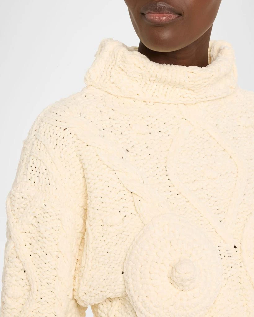 Jean Paul Gaultier Conical Bra Turtleneck Crop Sweater 5