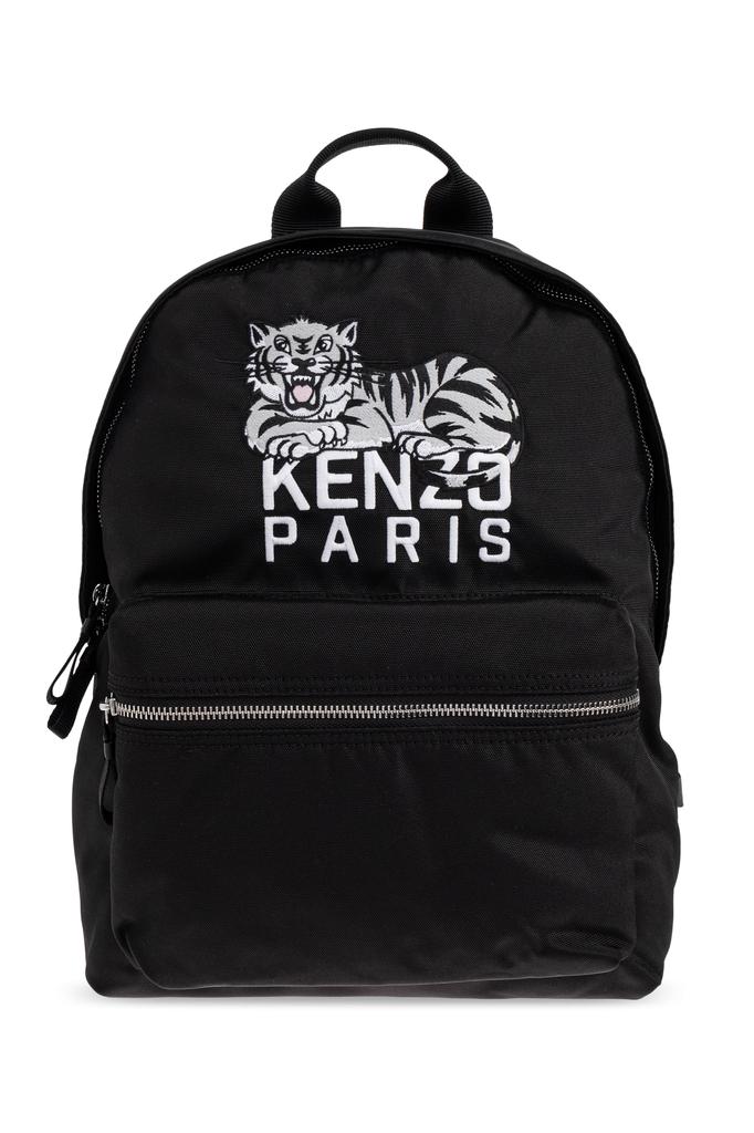 KENZO ブラックバックパック リュック ケンゾーバッグパック 黒/マルチ ユニセックス リュック