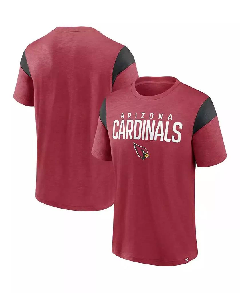 Fanatics Men's Cardinal, Black Arizona Cardinals Home Stretch Team T-shirt 1