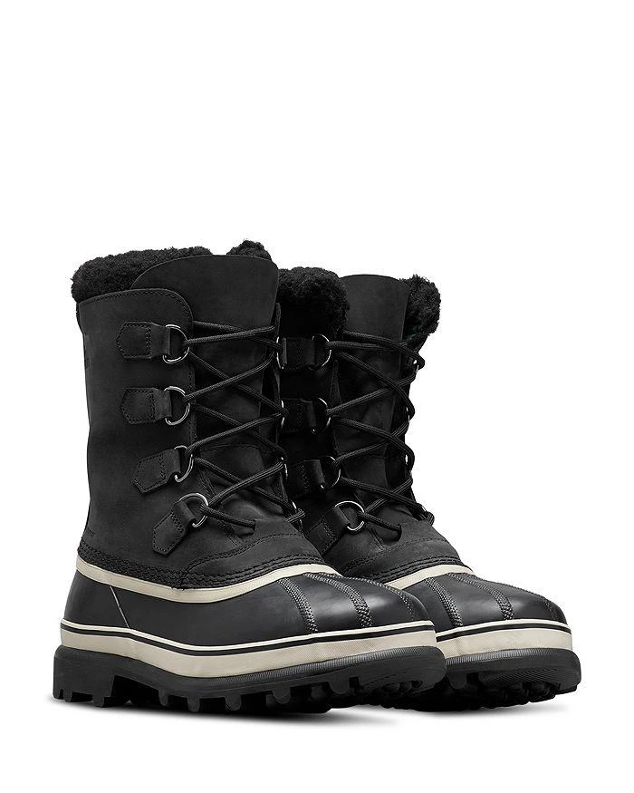 SOREL Men's Caribou Waterproof Nubuck Leather Cold-Weather Boots 3