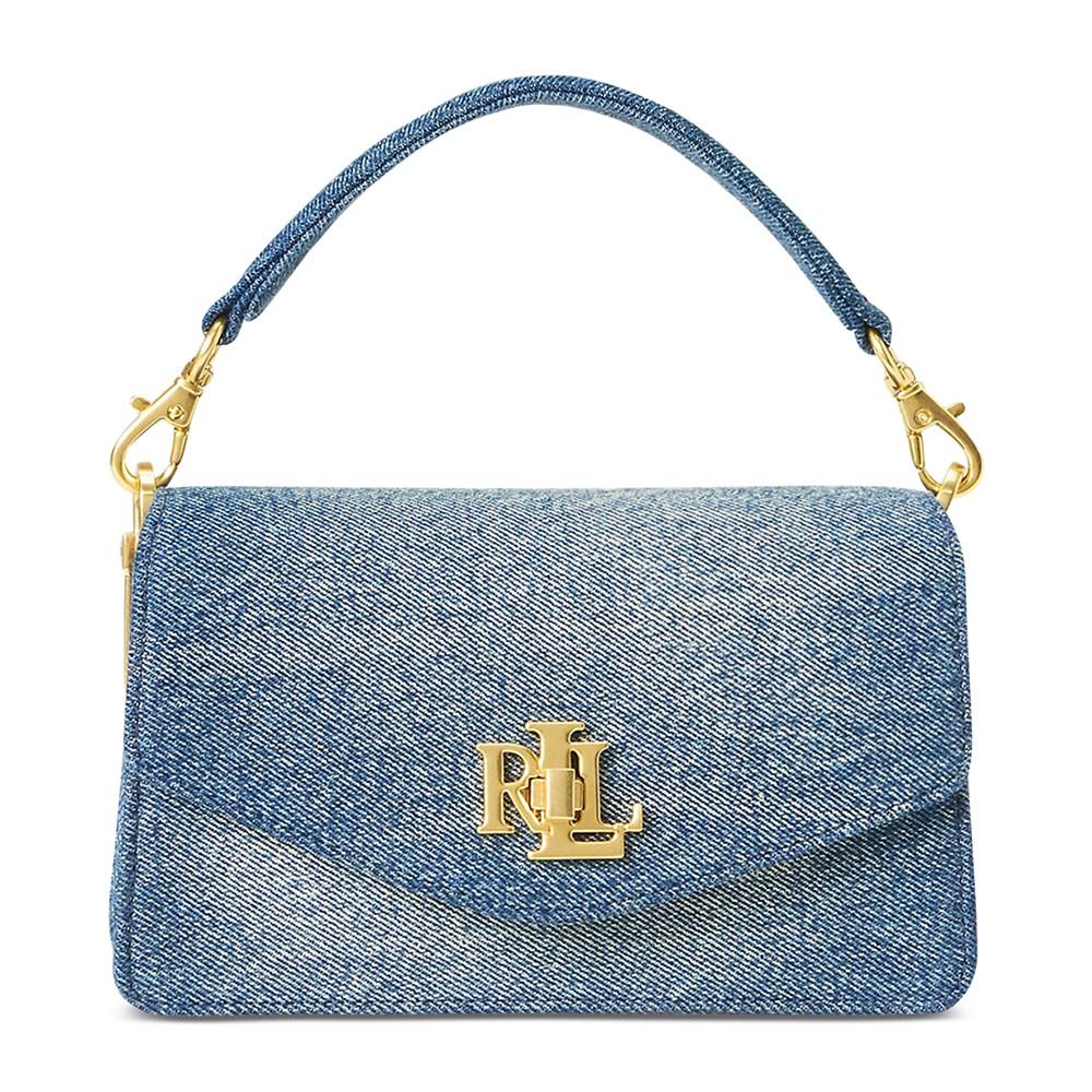 Lauren Ralph Lauren Washed Denim Tayler Crossbody Bag