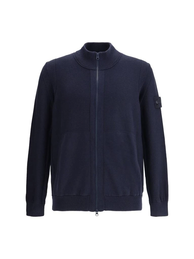 Stone Island Stone Island Compass-Badge Knitted Cardigan 1