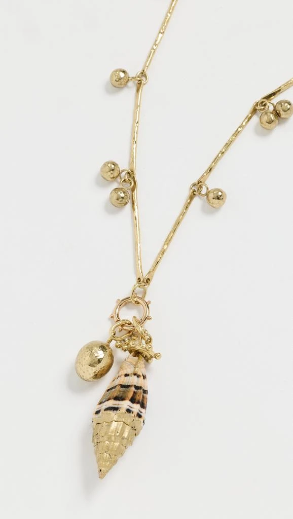 Ulla Johnson Livia Spotted Jasper and Mixed Motif Shell Necklace 3