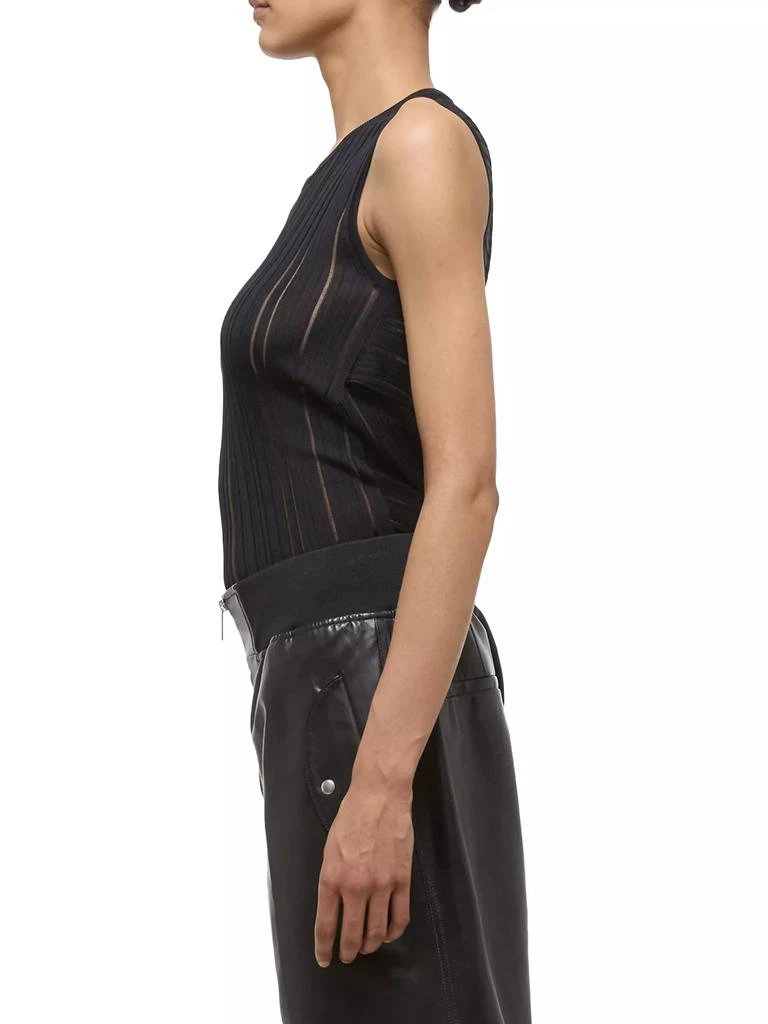 Helmut Lang Ribbed Open-Back Tank 4