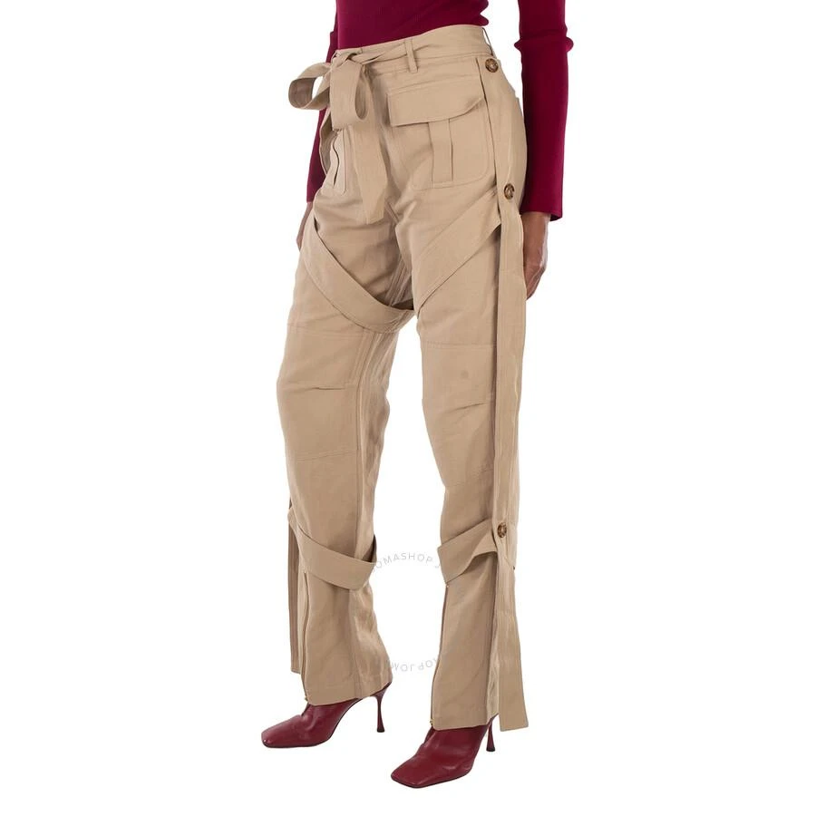 Burberry Ladies Amelia Honey Cargo Pants With Exaggerated Straps 3