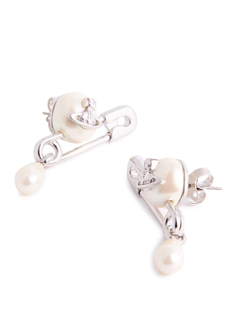 Vivienne Westwood Claude Small safety-pin stud earrings Vivienne Westwood Claude Small safety-pin stud earrings