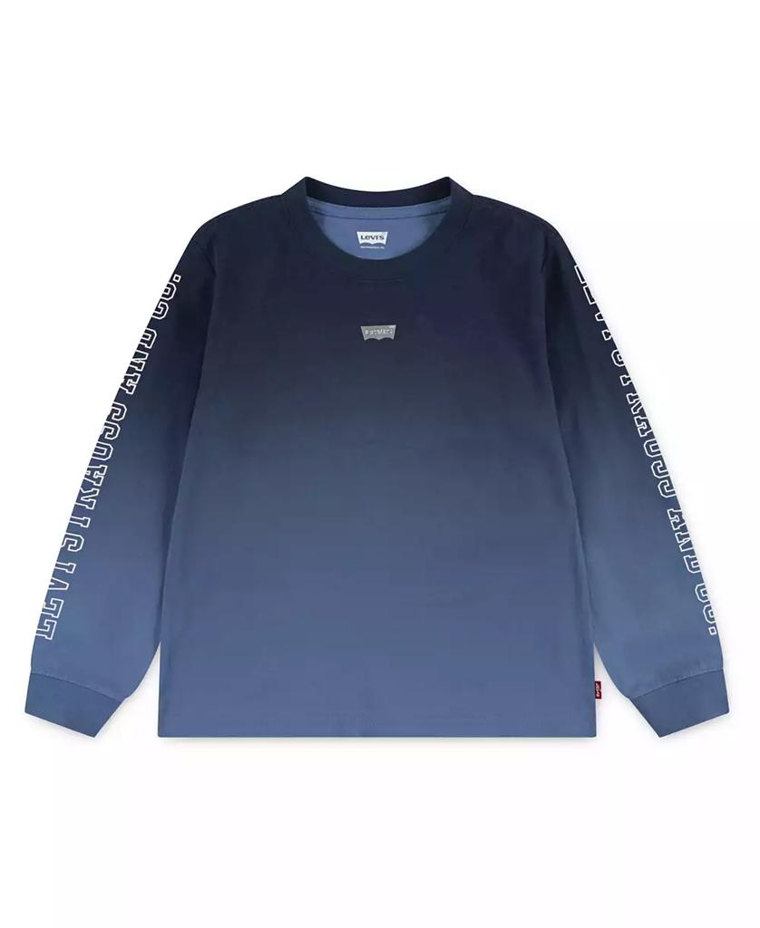 Levi's Toddler and Little Boys Ombre Print Long Sleeve T-Shirt