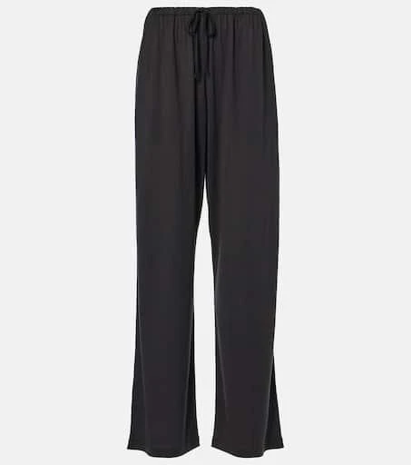 The Row Lanuit silk sweatpants 1