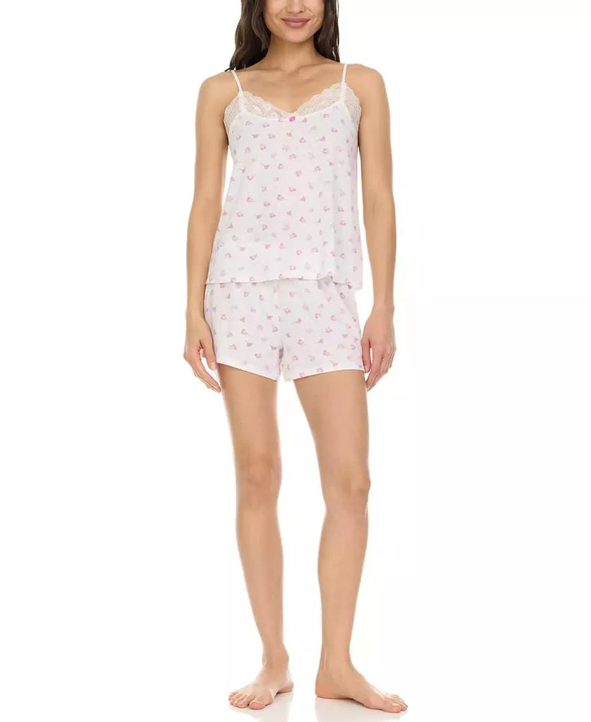 Flora Nikrooz Women's Brittany Pointelle Cami Short Set 3