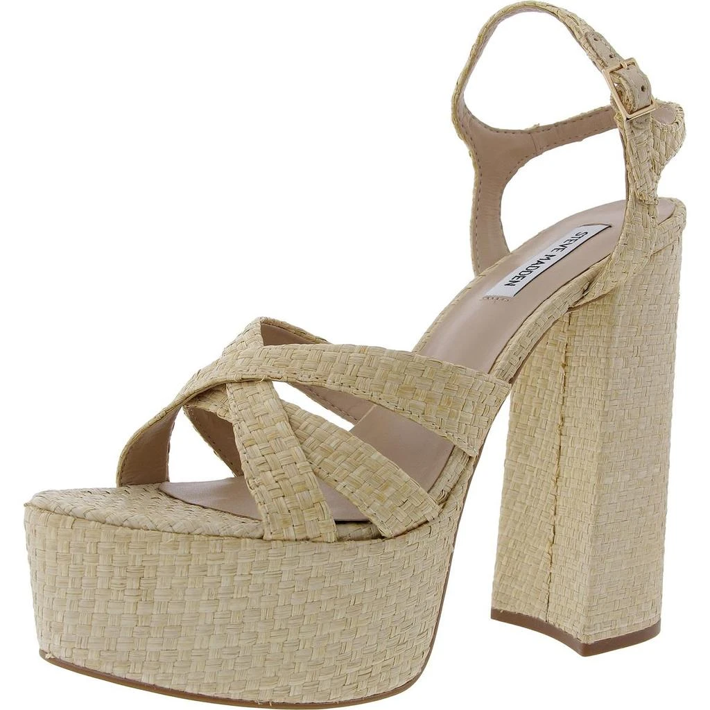 Steve Madden Quinlyn Womens Buckle Platform Sandals 1
