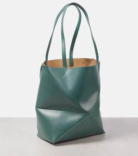 Loewe Puzzle Fold Medium leather tote bag 4