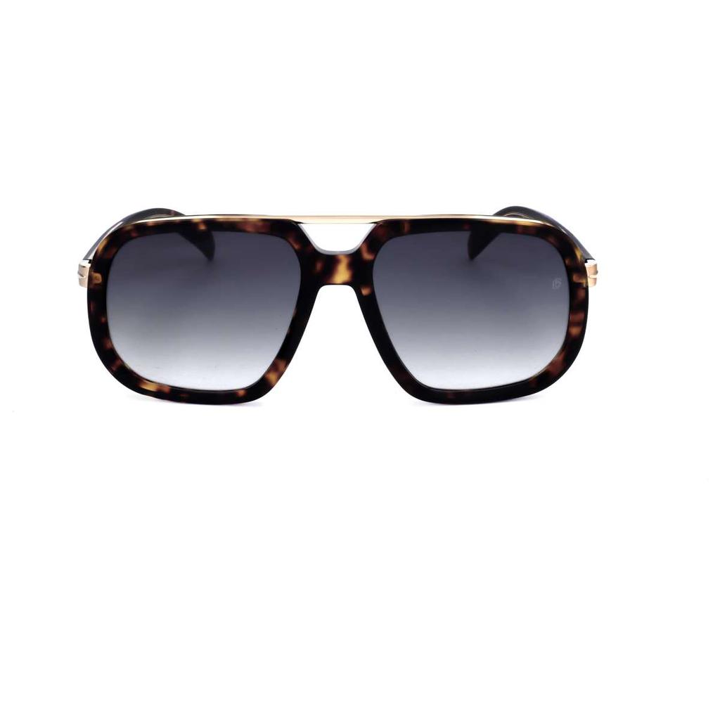 David Beckham David Beckham Men's Brown Aviator Sunglasses