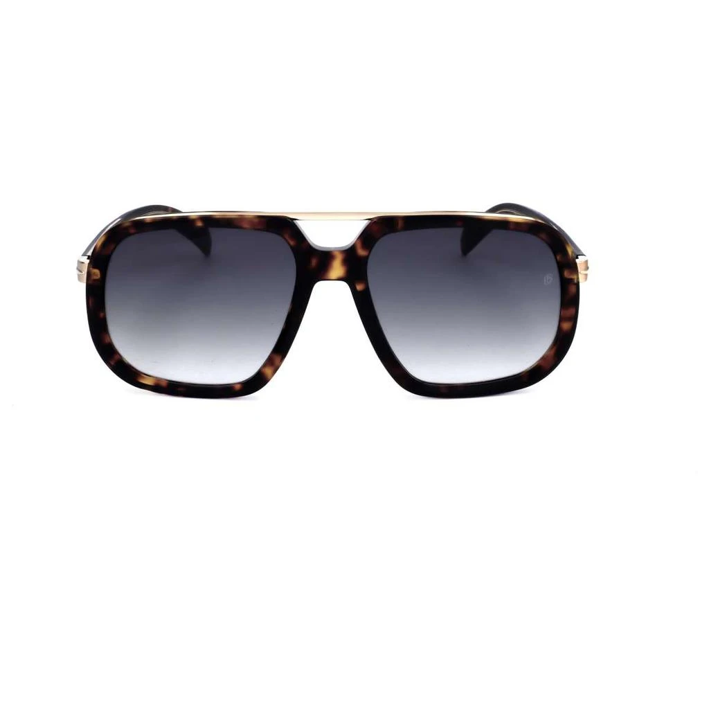 David Beckham David Beckham Men's Brown Aviator Sunglasses 2