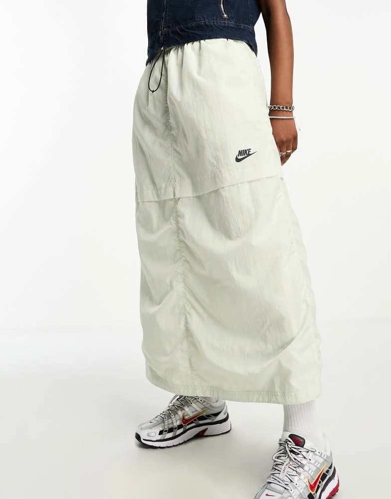 NIKE Nike Sport Utility woven cargo maxi skirt in sea glass green 2