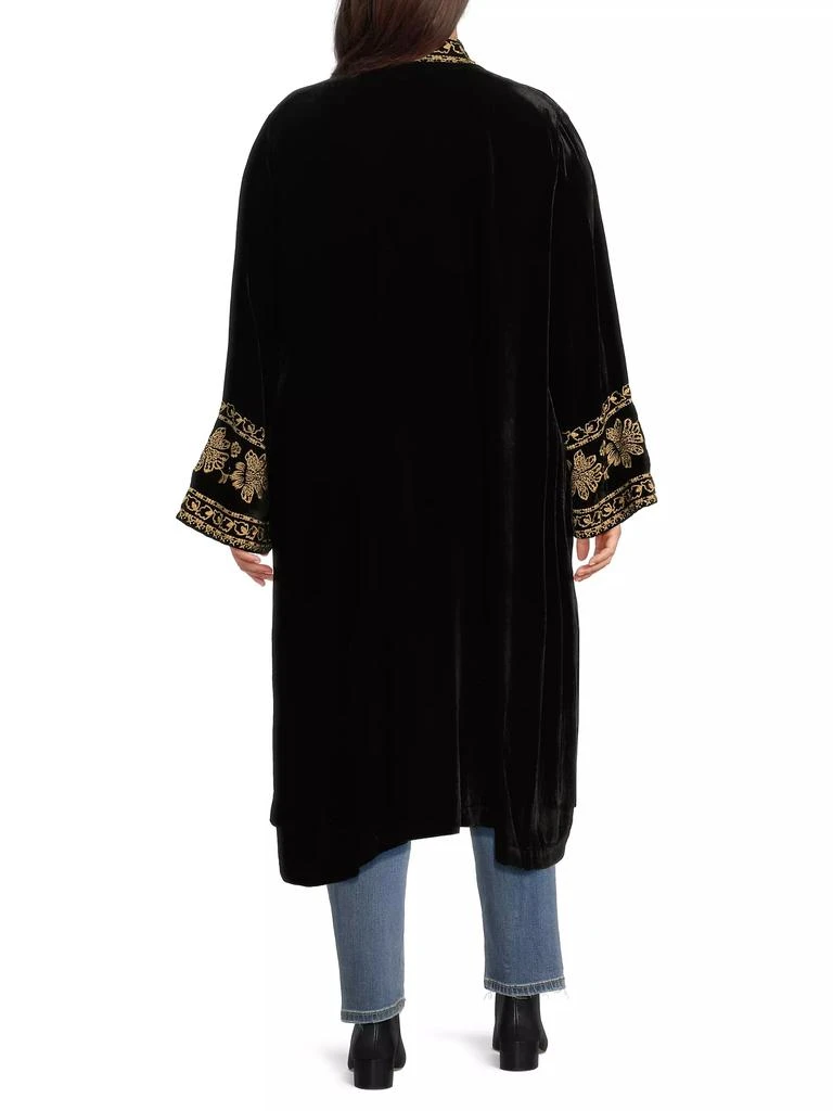 Johnny Was Plus Nyomi Velvet Kimono Coat 5