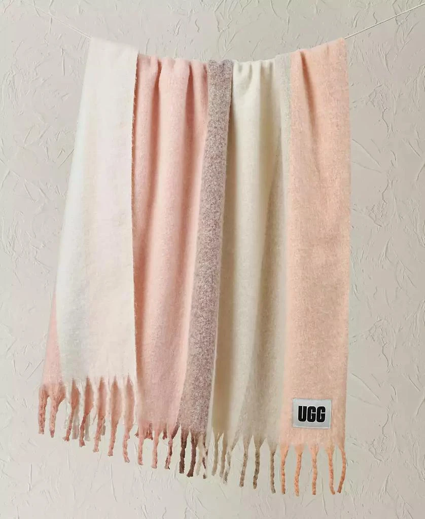 UGG Calyx Stripe Faux Mohair Throw, 50" x 70" 2