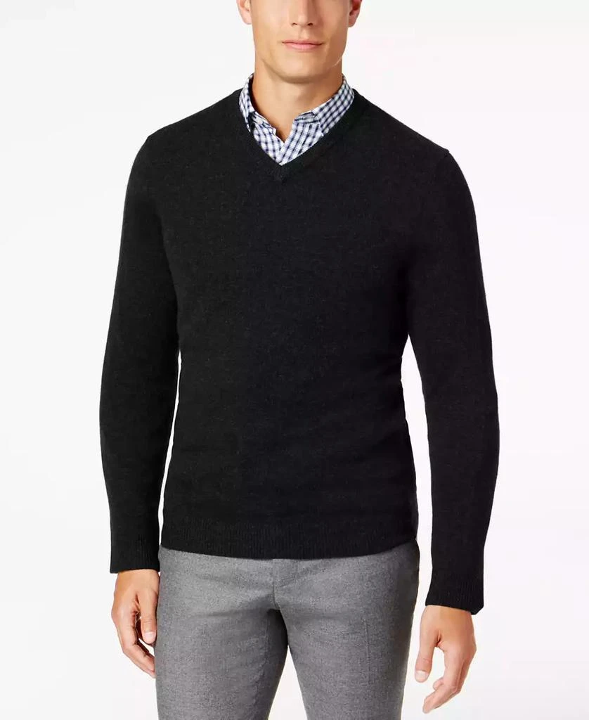 Club Room Men's 100% Cashmere V-Neck Sweater, Macy's Exclusive 1