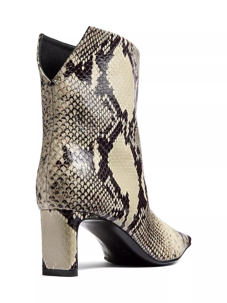 Khaite Ona 55MM Snake-Print Leather Ankle Boots 3