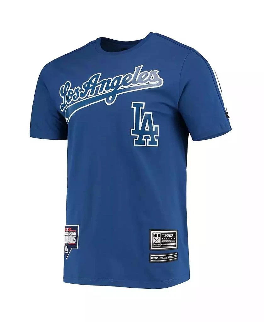 Pro Standard Men's Royal Los Angeles Dodgers Taping T-shirt 2