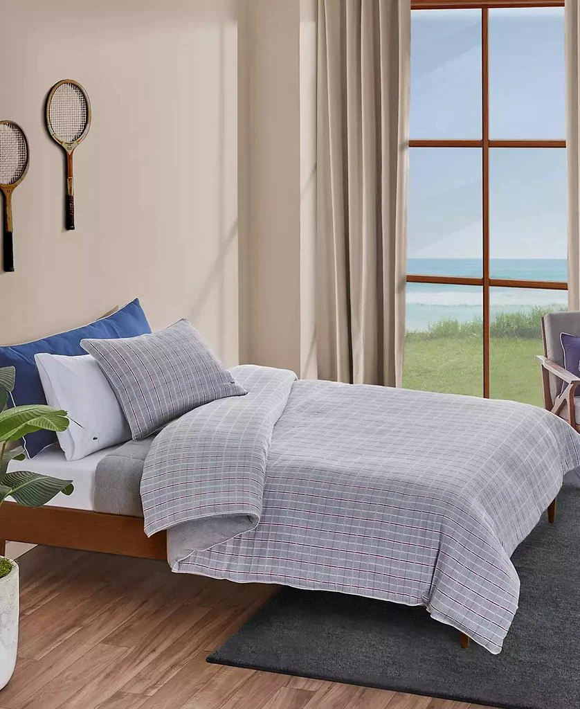 Lacoste Home Racquet Check 3-Pc. Comforter Set 1