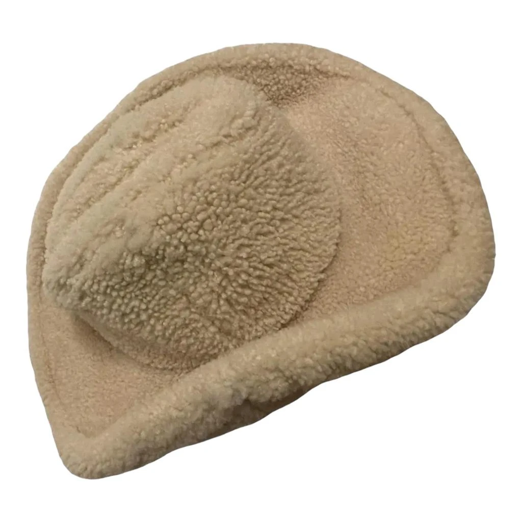 Bally 6302895 Bone Shearling Western Hat 1