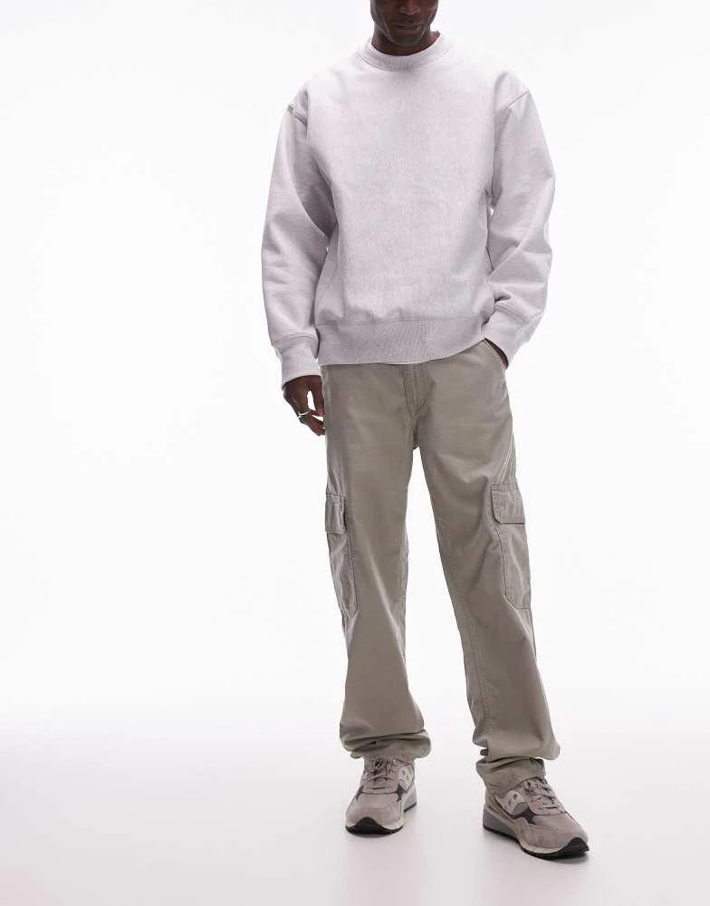 Levi's Levi's 568 cargo loose straight slub trousers in beige 1