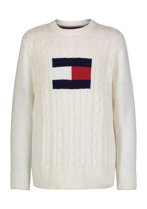 Tommy Hilfiger Hilfiger Boys 8 20 Flag Crew Neck Sweater 1