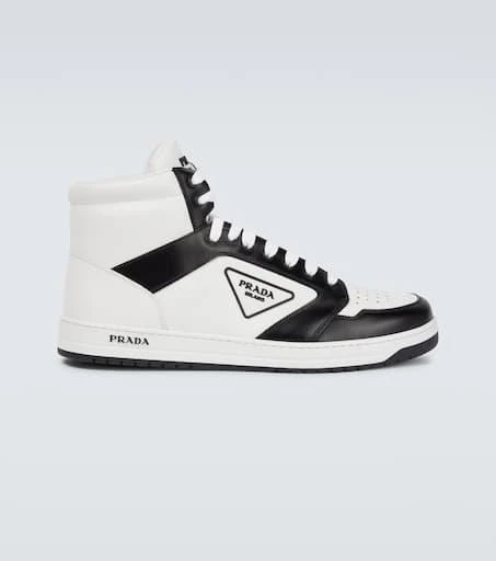 Prada High-top leather sneakers 1
