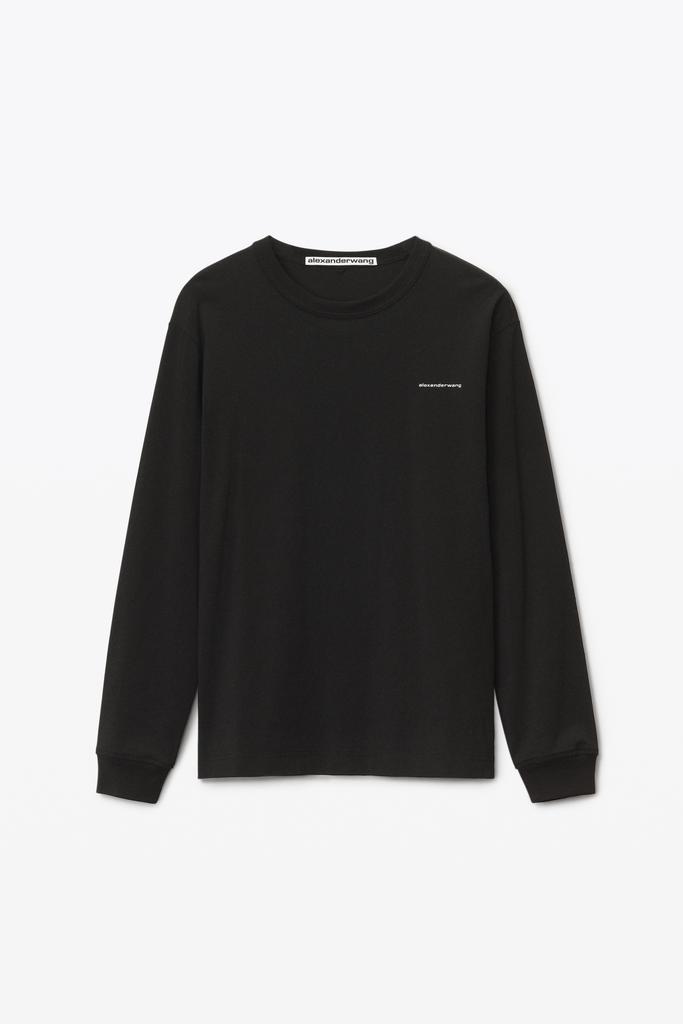 Alexander Wang LONG SLEEVE TEE IN HIGH TWIST JERSEY