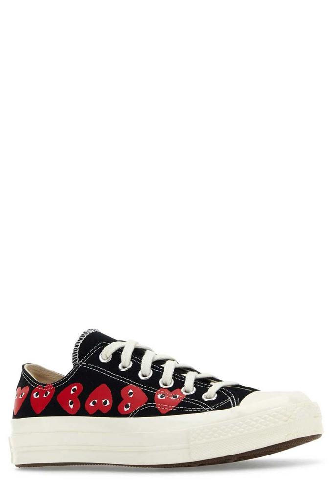 Comme des Garcons Comme des Garçons Play X Converse Chuck 70 Heart Printed Lace-Up Sneakers