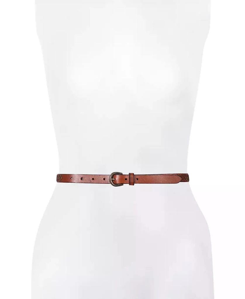 Frye Women's 18mm Micro Stud Leather Belt 2