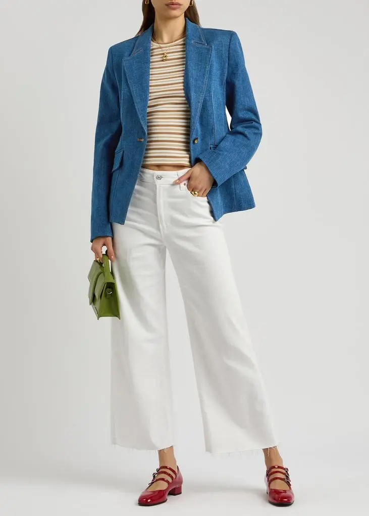 Paige Candace stretch-denim blazer 4