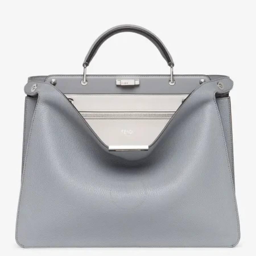 Fendi Peekaboo Leather Briefcase