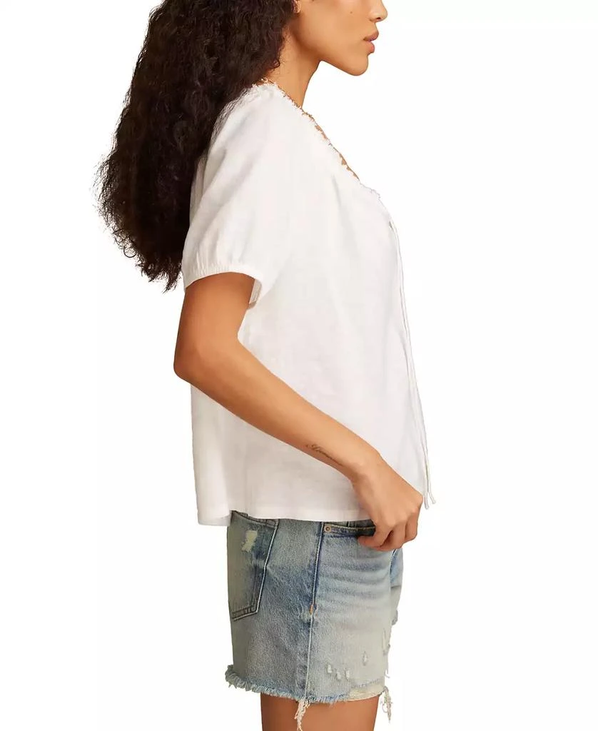 Lucky Brand Women's Short-Sleeve Peasant Top 3