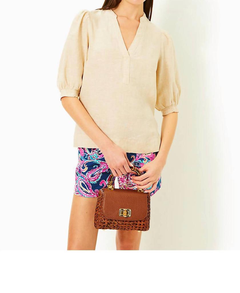 Lilly Pulitzer Lilly Pulitzer - Mialeigh Elbow Sleeve Linen Top