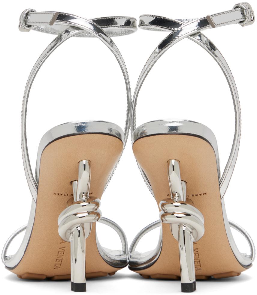 Bottega Veneta Silver Knot Sandals