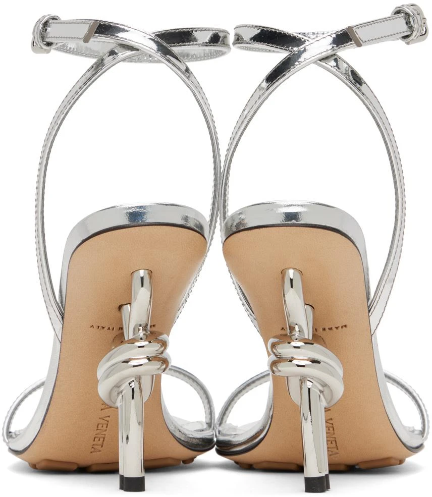Bottega Veneta Silver Knot Sandals 2