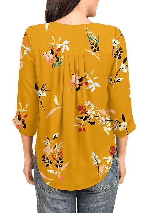 DR2 by Daniel Rainn By Daniel Rainn 3 4 Sleeve V Neck Blouse 3