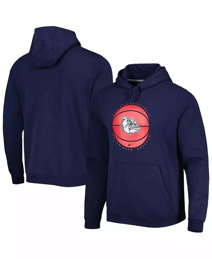 NIKE Men's Navy Gonzaga Bulldogs Basketball Pullover Hoodie 1