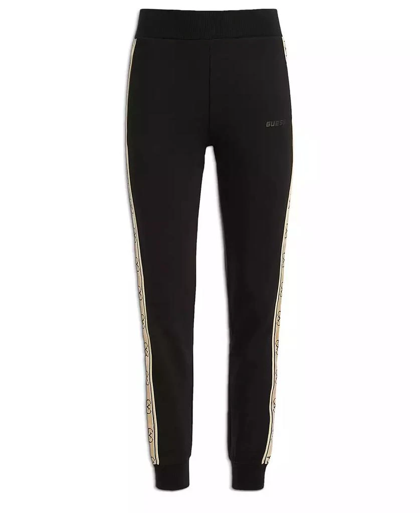 GUESS Women's Britney High Rise Logo Stripe Jogger Pants 9