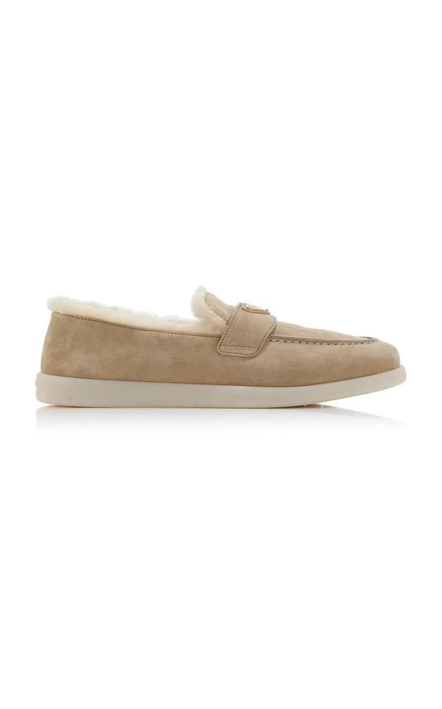 Prada Prada Saint Tropez Shearling Loafers - Moda Operandi  display picture 2