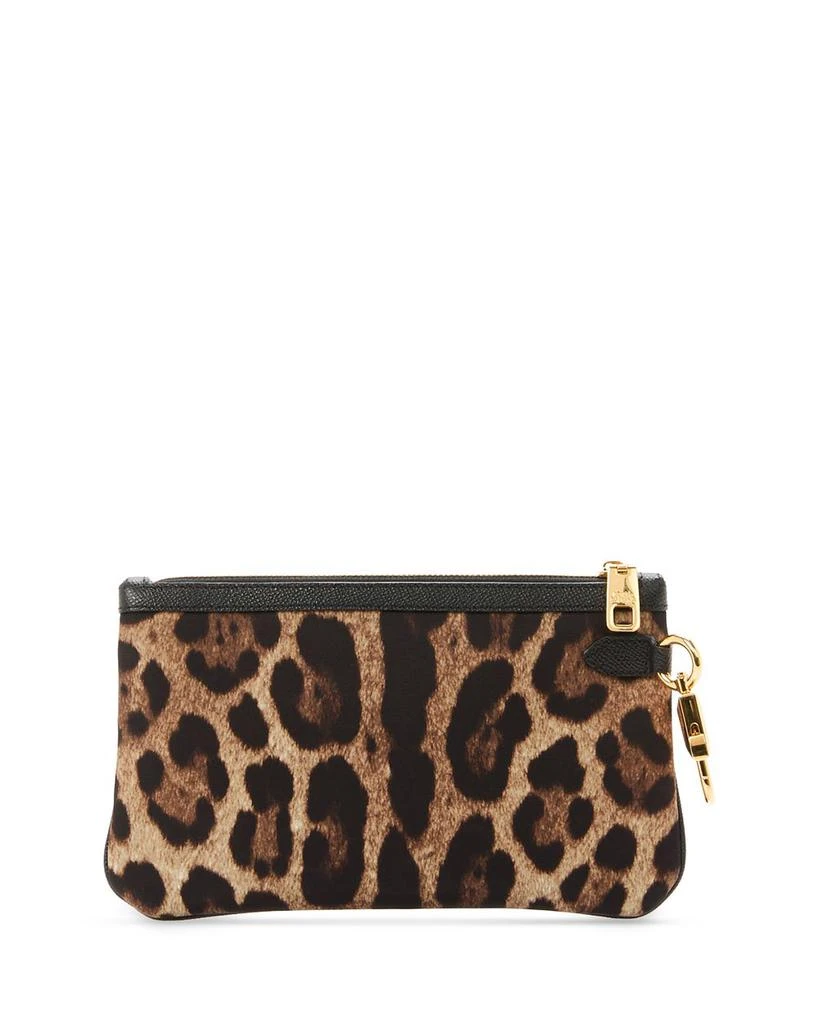 Dolce & Gabbana Necessaire Leopard Print Zip Pouch 7